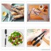 Silicone Kitchen Tongs 9 In + 12 In MANLEHOM Heavy Duty Heat Resistant Locking Stainless Steel Cooking Food Tongs with Built-in Stand for Serving Salad Barbecue Grilling Frying Oven Baking Black - B01080EUDY